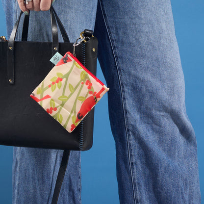 Cardinal Birds  blu Reusable Shopping Bag