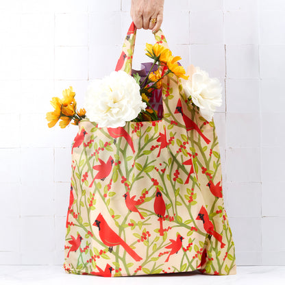Cardinal Birds  blu Reusable Shopping Bag