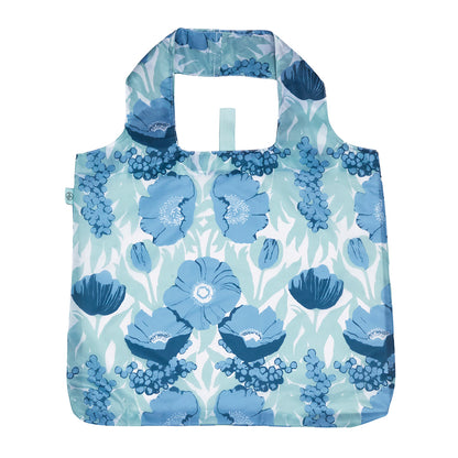 Icelandic Poppies  blu Reusable Shopping Bag