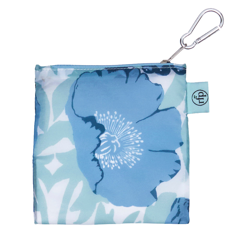 Icelandic Poppies  blu Reusable Shopping Bag