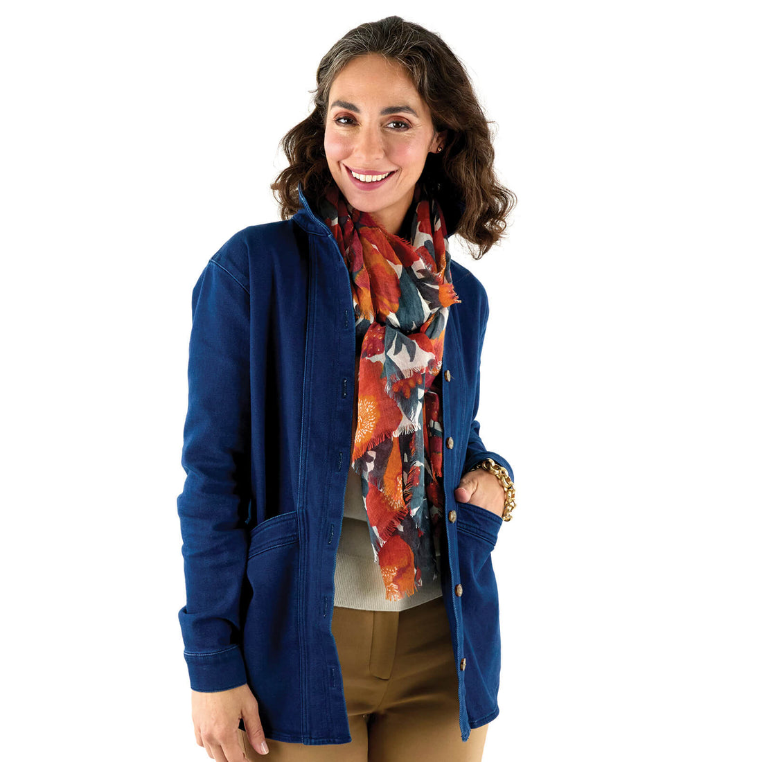 Icelandic Poppies Red Featherweight Scarf