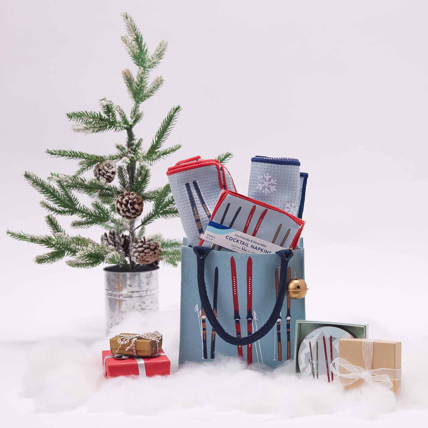 Nordic Ski Reusable Itsy Bitsy Gift Bag Gift Bag - rockflowerpaper