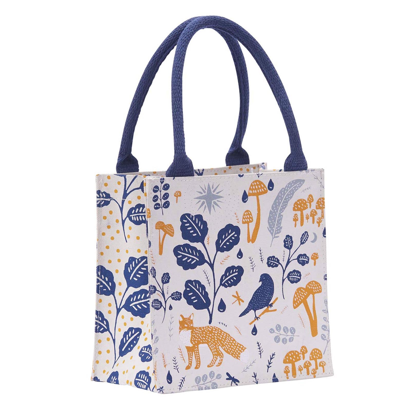 Fox and Feathers Reusable Itsy Bitsy Gift Bag Gift Bag - rockflowerpaper