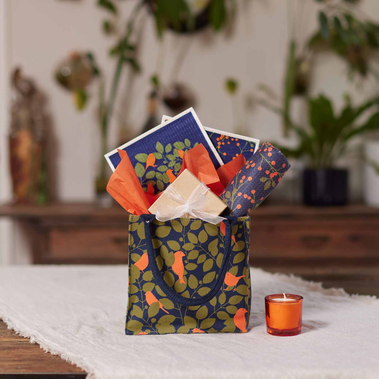 Finches Reusable Itsy Bitsy Gift Bag Gift Bag - rockflowerpaper