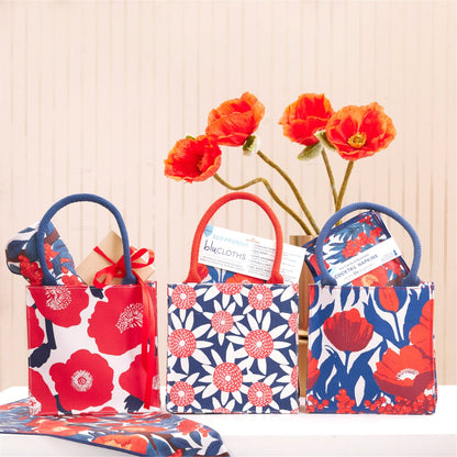 Poppies Reusable Itsy Bitsy Gift Bag Gift Bag - rockflowerpaper