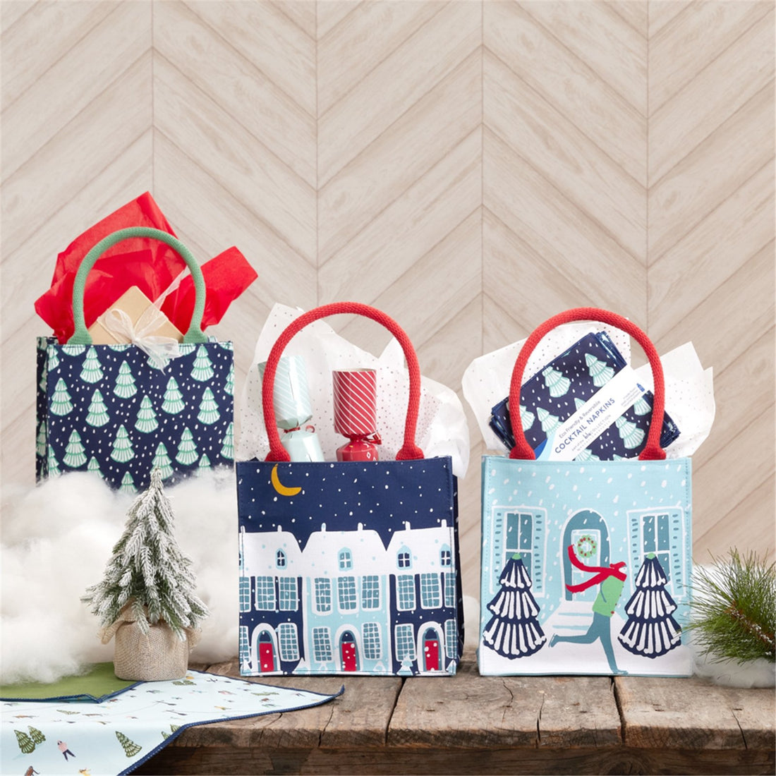 Winter Trees Reusable Itsy Bitsy Gift Bag Gift Bag - rockflowerpaper