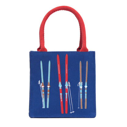 Nordic Ski Navy Reusable Itsy Bitsy Gift Bag Gift Bag - rockflowerpaper