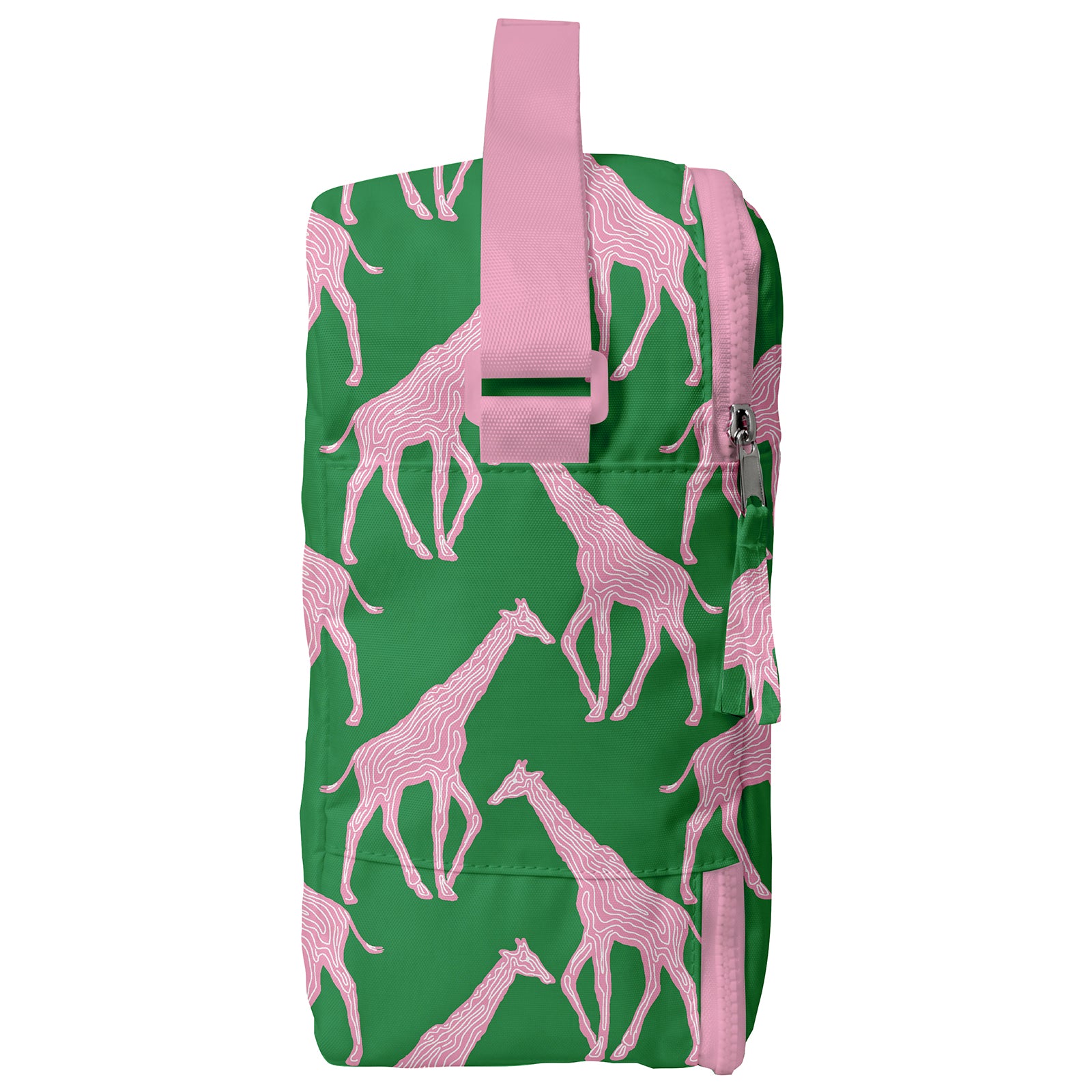Giraffe Pink &amp; Green Lunch Tote