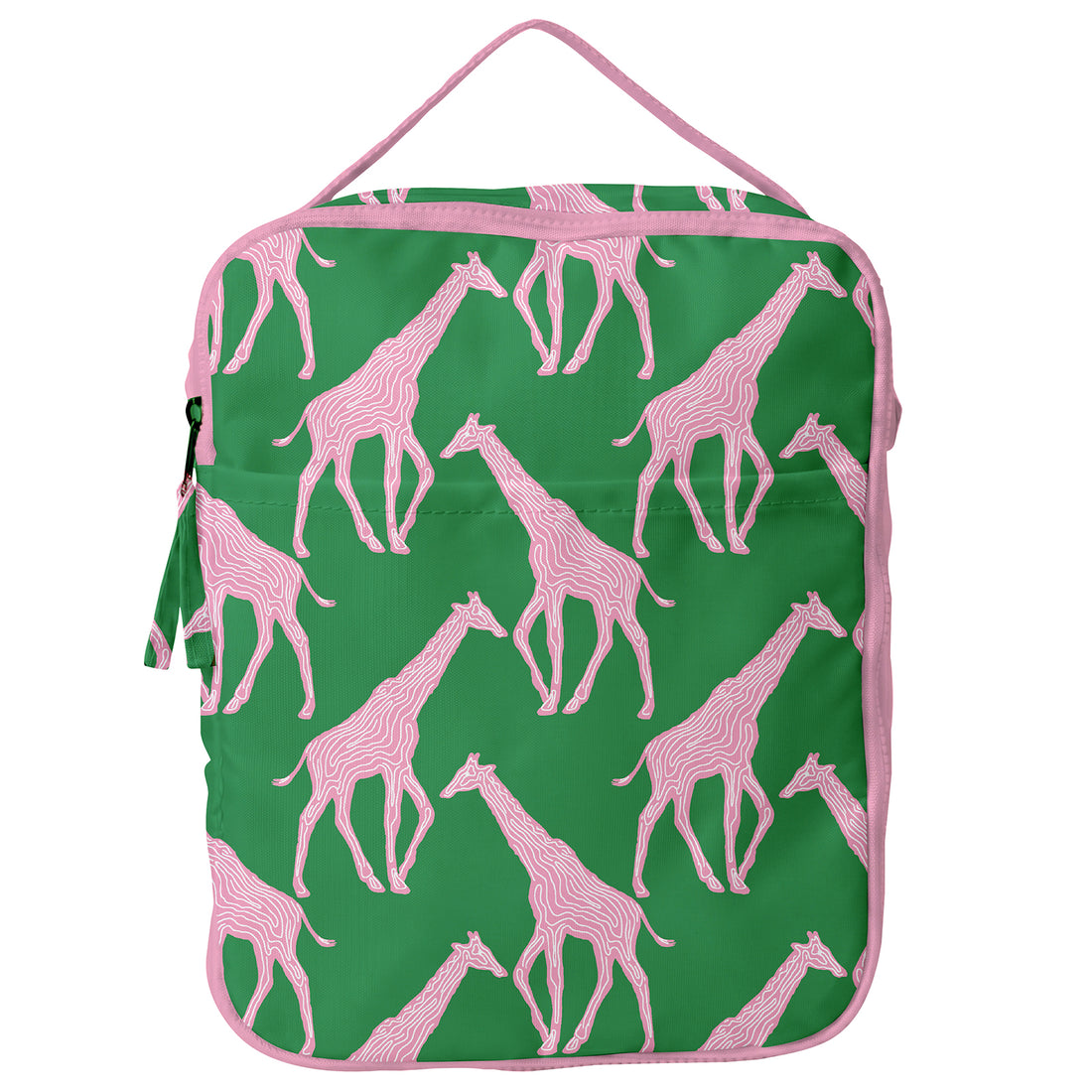 Giraffe Pink & Green Lunch Tote