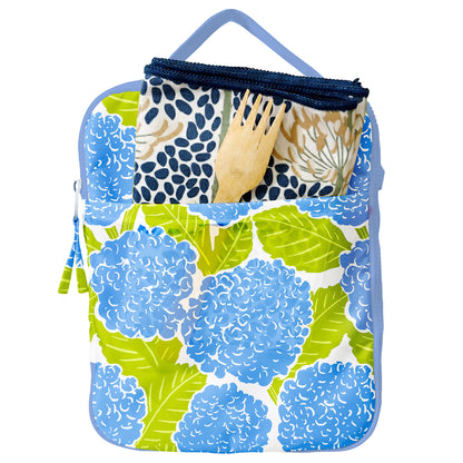 Blue Hydrangea Lunch Tote