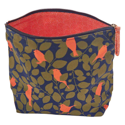 Finches Large Relaxed Pouch Pouch - rockflowerpaper