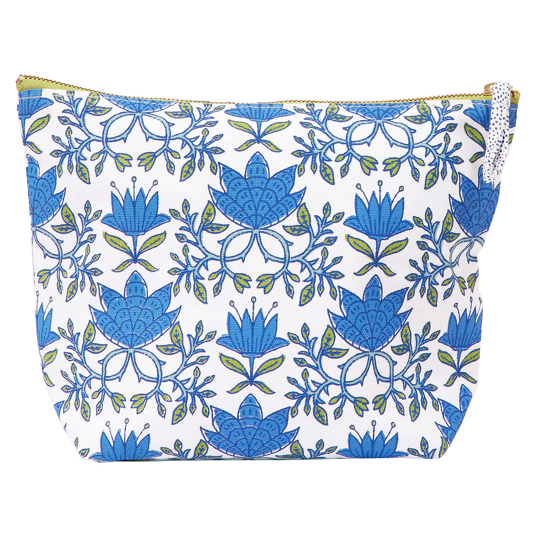 Tilly Blue Green Large Essential Canvas Pouch