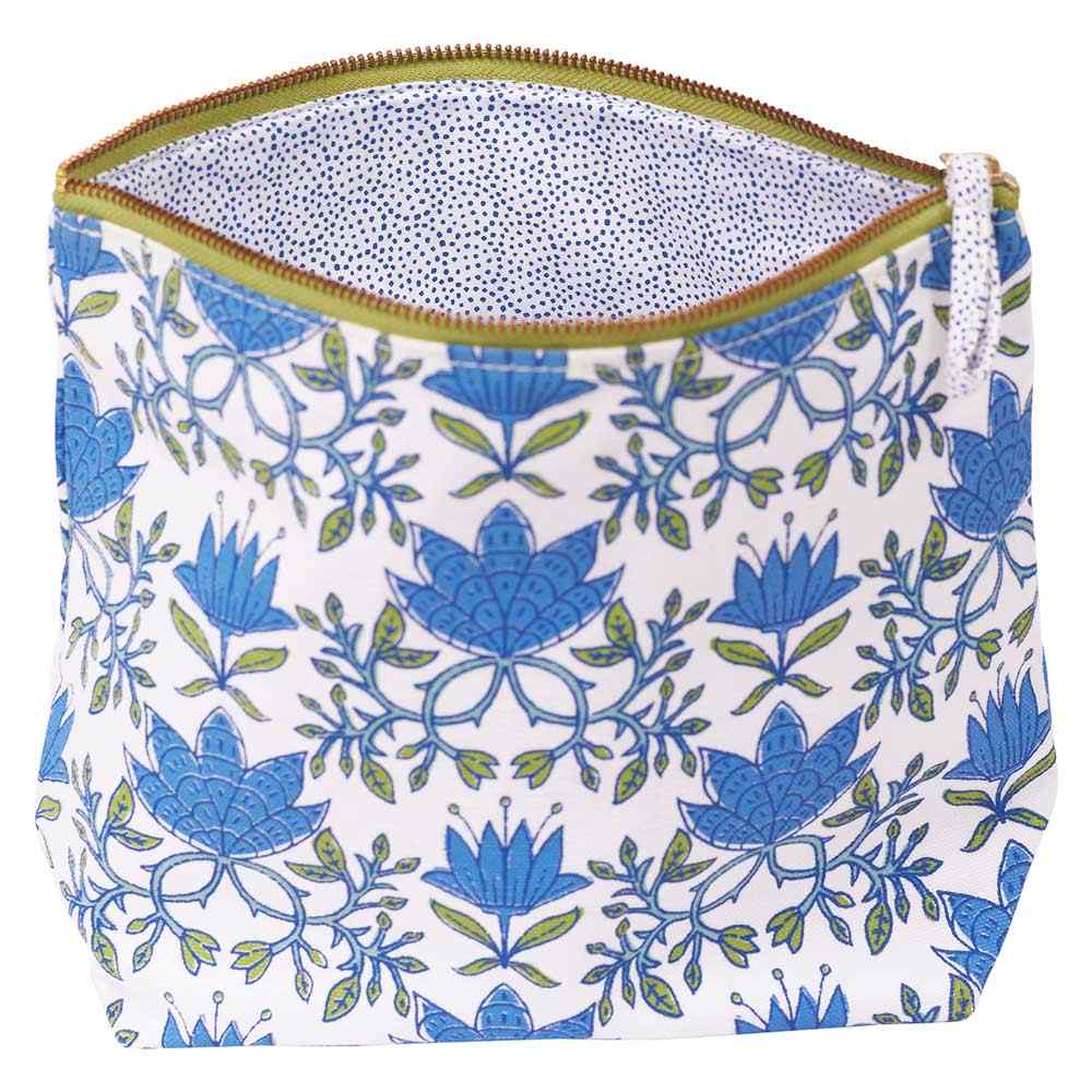 Tilly Blue Green Pouch Large Pouch - rockflowerpaper