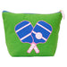 Pickleball Green Large Canvas Pouch