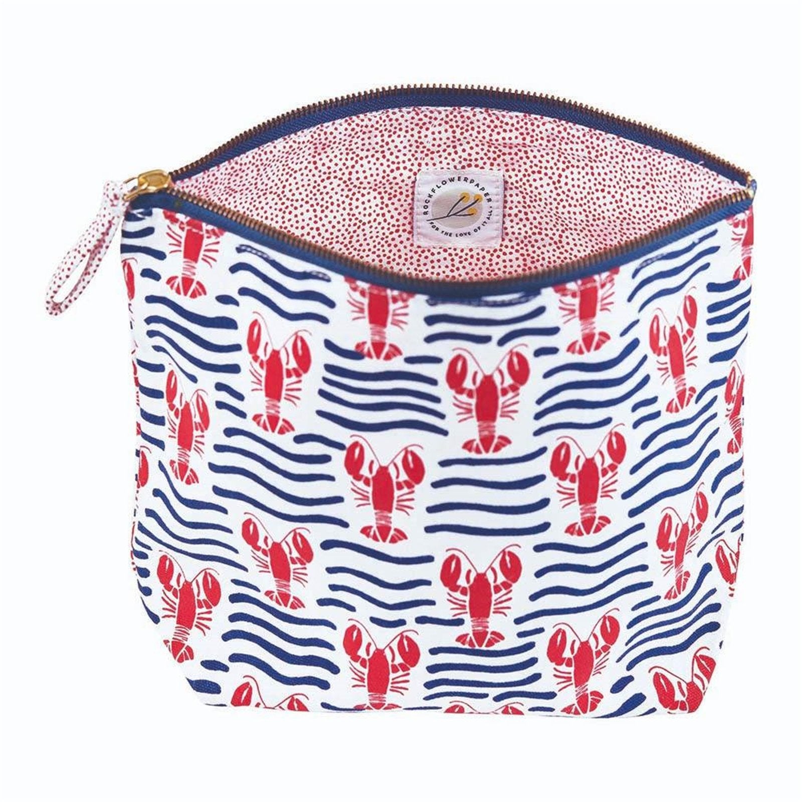 Lobster Waves Pouch Large POUCH - rockflowerpaper