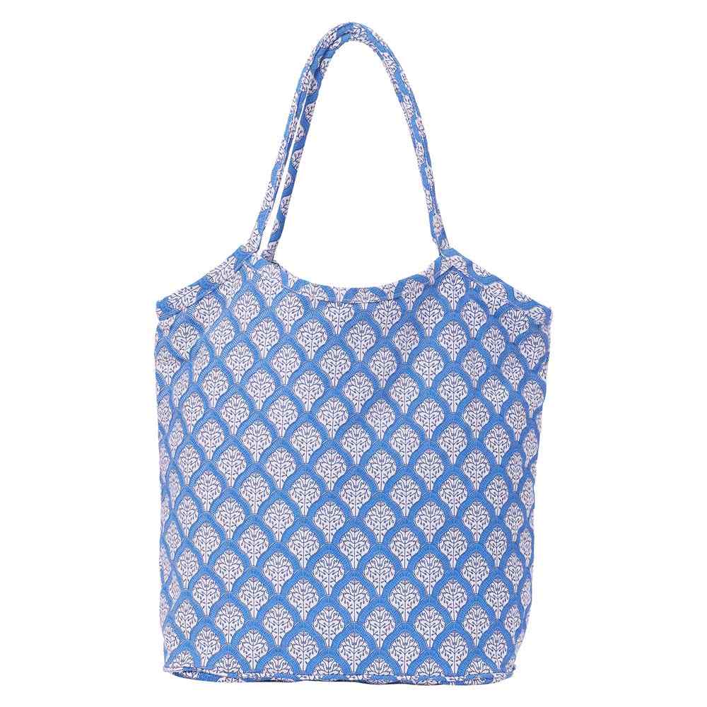Fifer Blue Bucket Bag Tote - rockflowerpaper