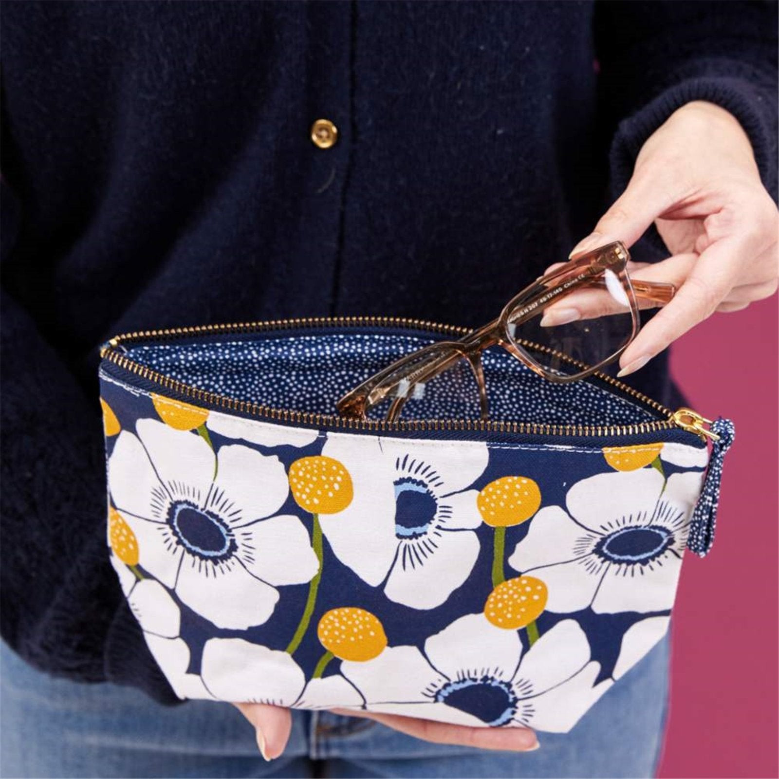 Windflower Pouch Medium Pouch - rockflowerpaper