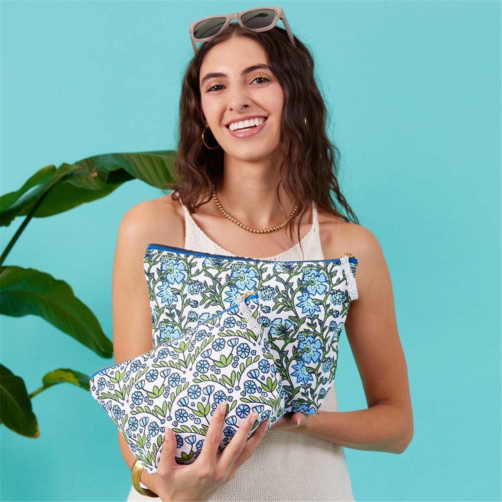 Blaire Blue Pouch Medium POUCH - rockflowerpaper