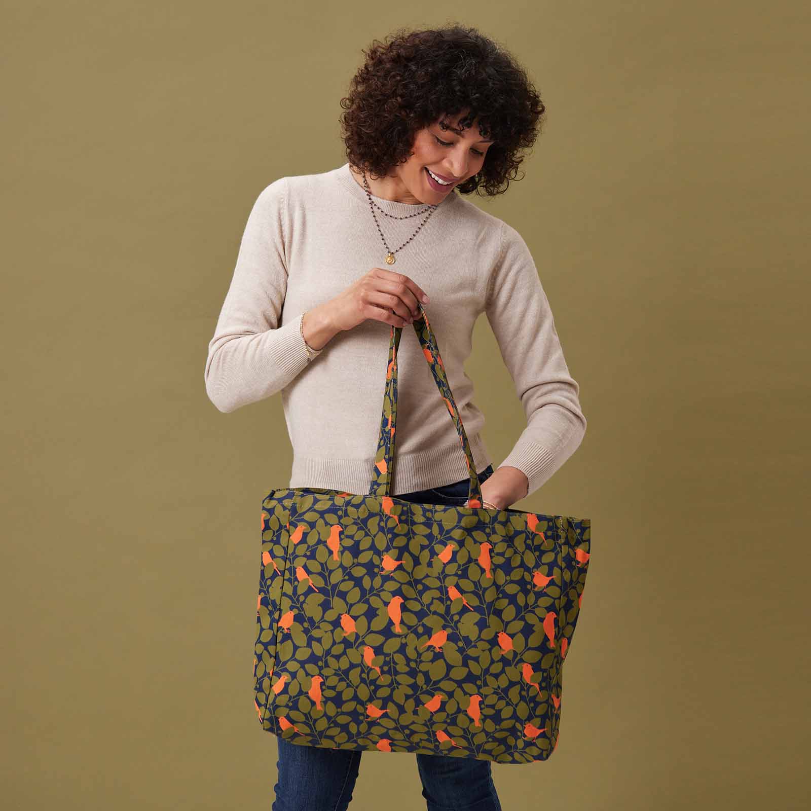 Finches Little Shopper Tote Bag Tote - rockflowerpaper