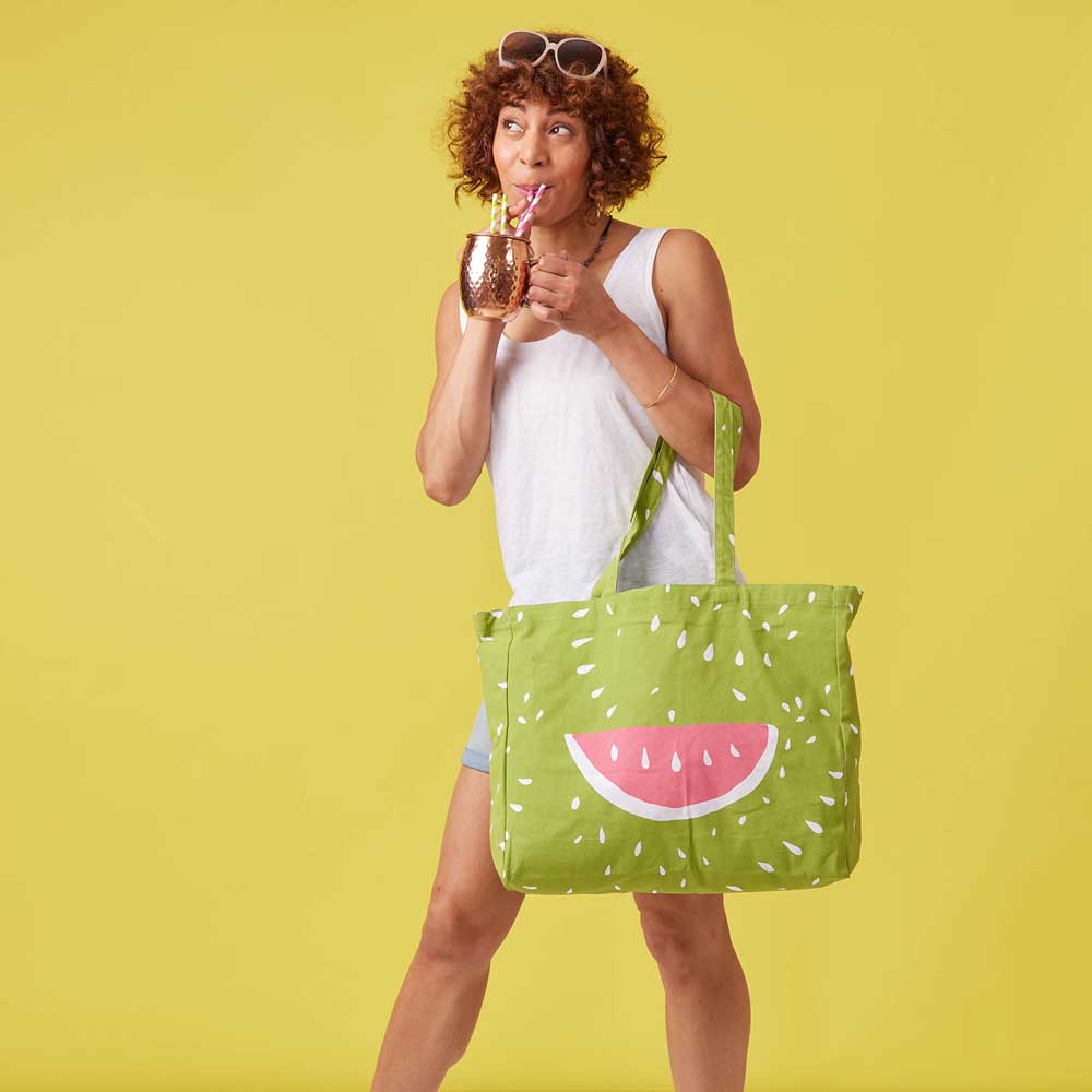 Watermelon Little Shopper Tote Bag Tote - rockflowerpaper