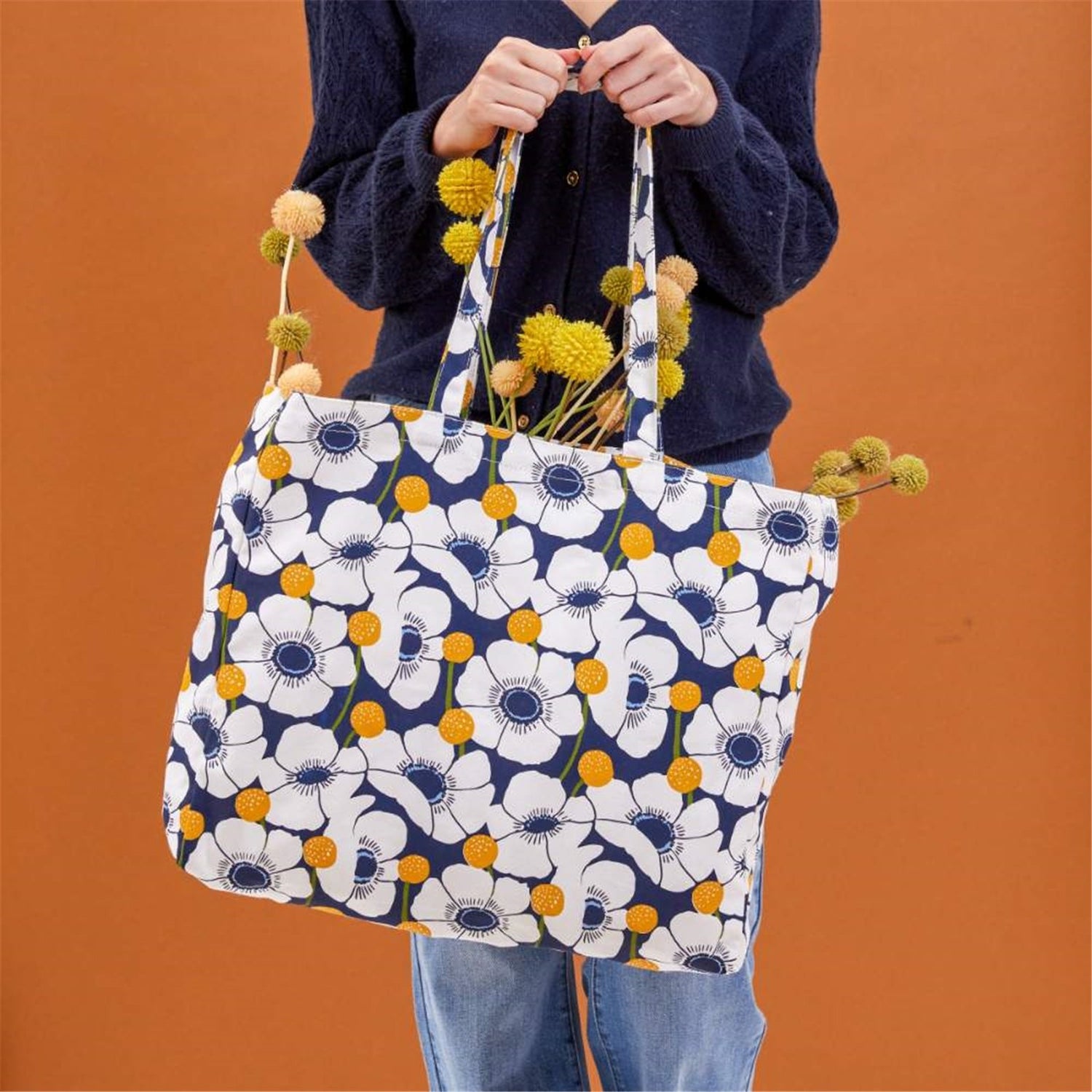 Windflower Little Shopper Tote Bag Tote - rockflowerpaper