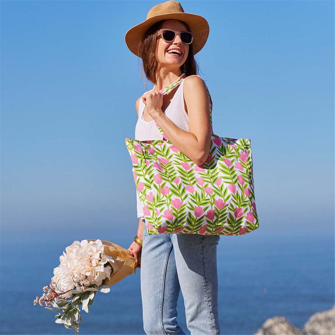 Pink Delight Little Shopper Tote Bag TOTEBAG - rockflowerpaper