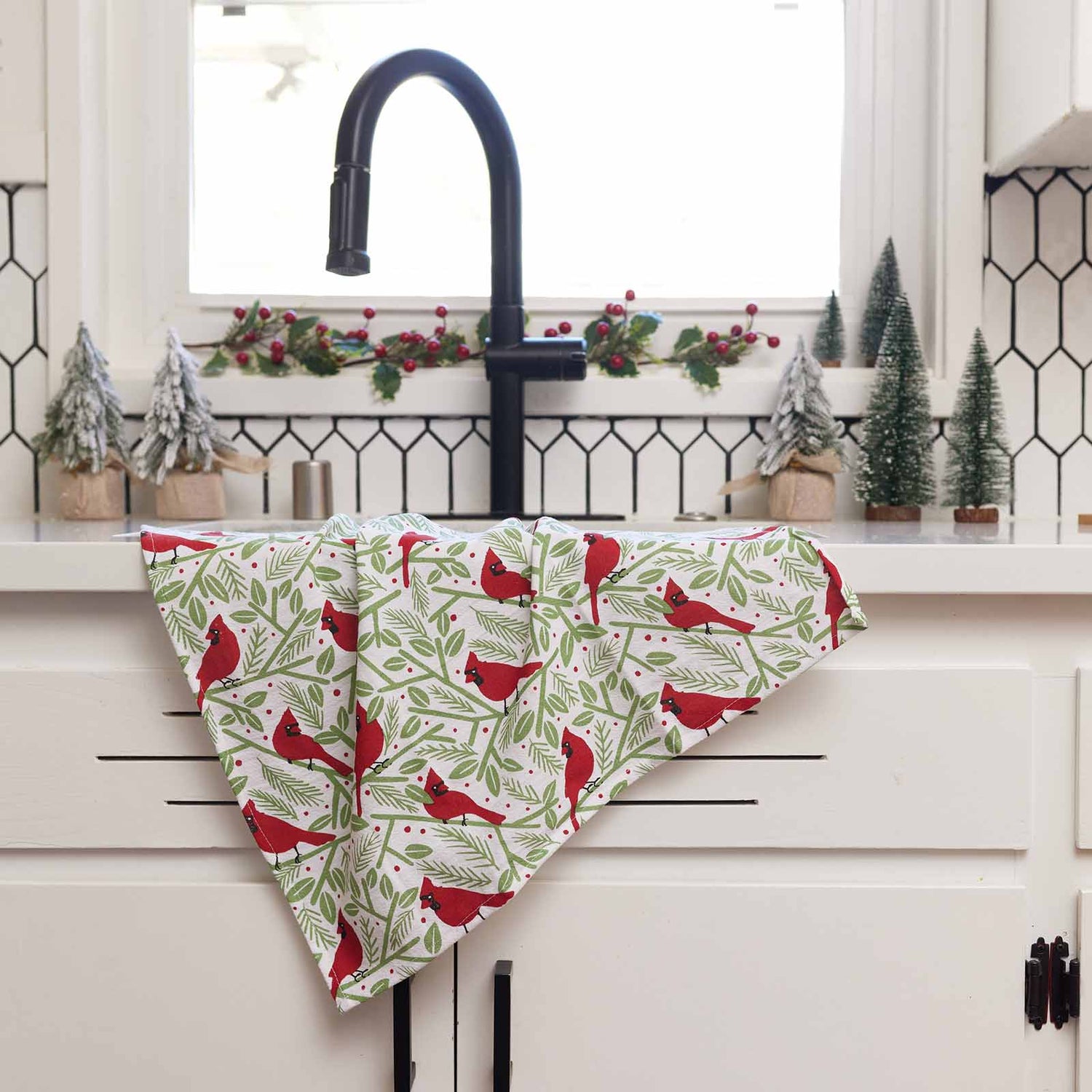 Cardinals Cotton Kitchen Towels (Set of 3) Cotton Kitchen Towel - rockflowerpaper