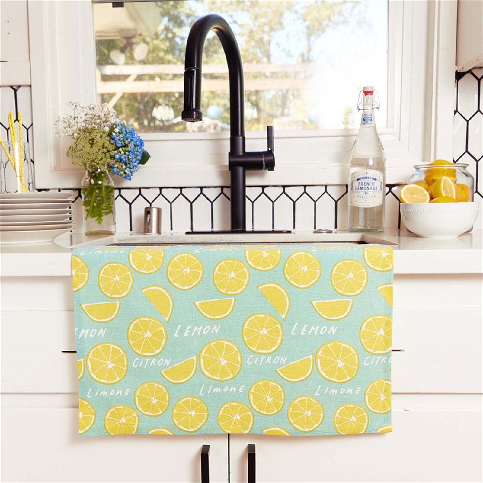 Limone Cotton Kitchen Towels (Set of 3) Cotton Kitchen Towel - rockflowerpaper