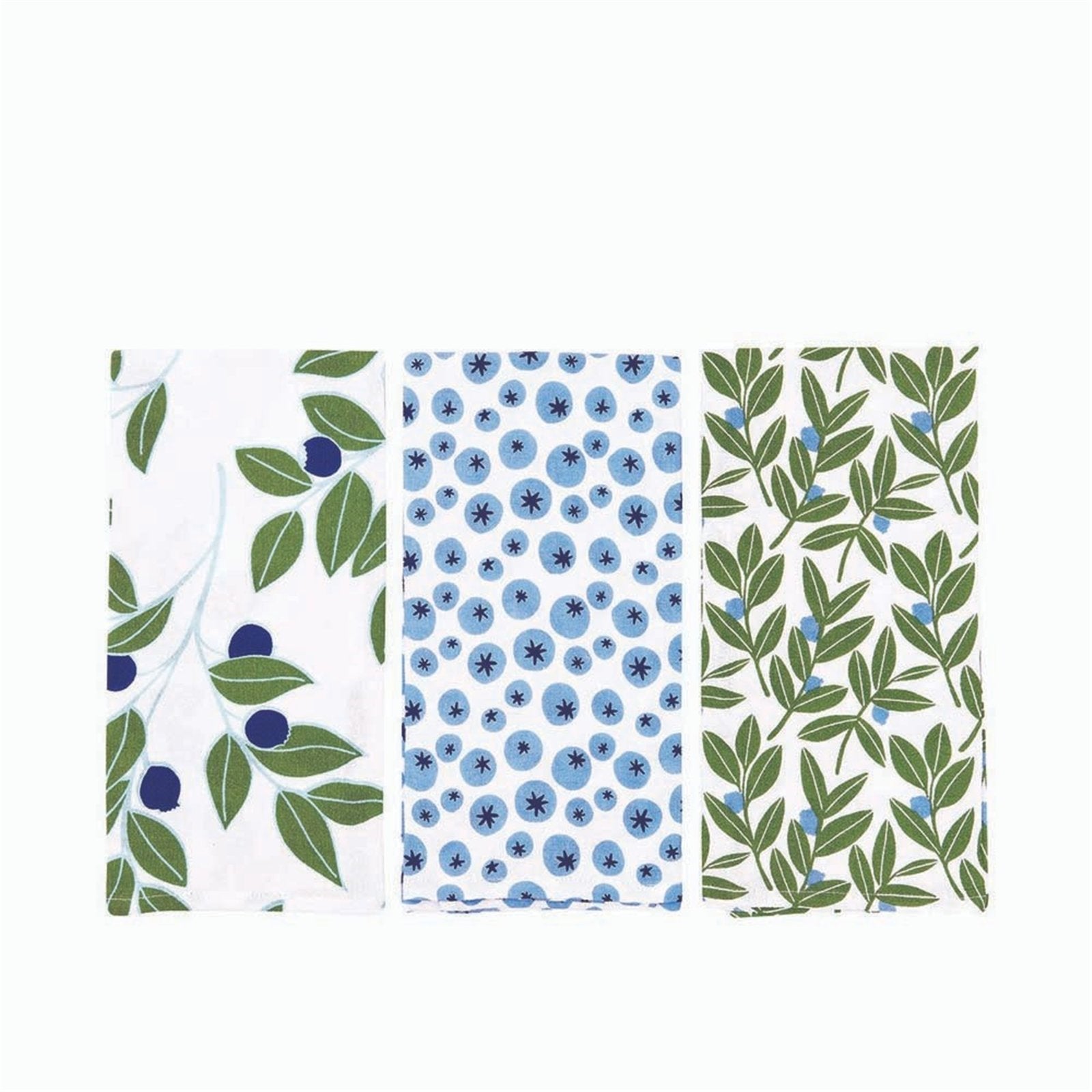 Blueberry Medley Cotton Kitchen Towels (Set of 3) Cotton Kitchen Towel - rockflowerpaper