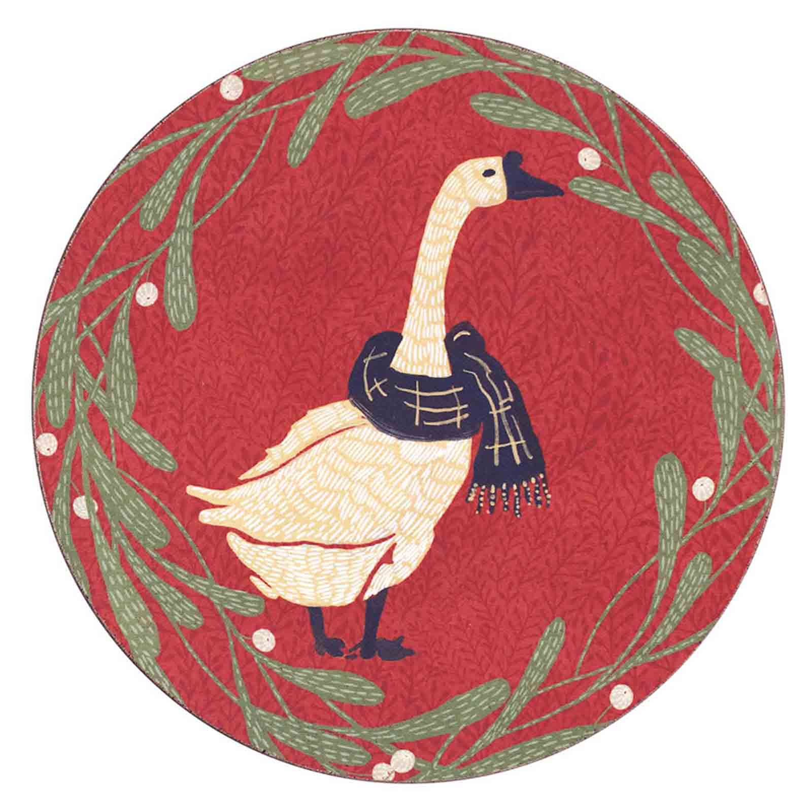 Goose Round Coaster - Set of 4 Coaster - rockflowerpaper