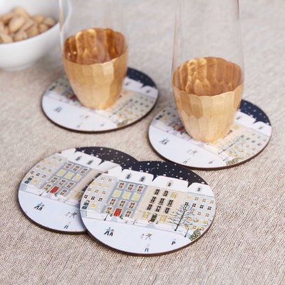 Set the Table with Festive Holiday Coasters Coaster - rockflowerpaper