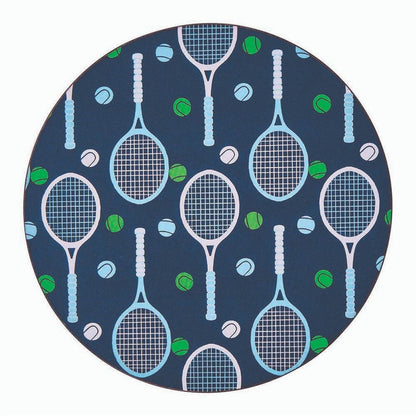 Tennis Round Coaster - Set of 4 Coaster - rockflowerpaper