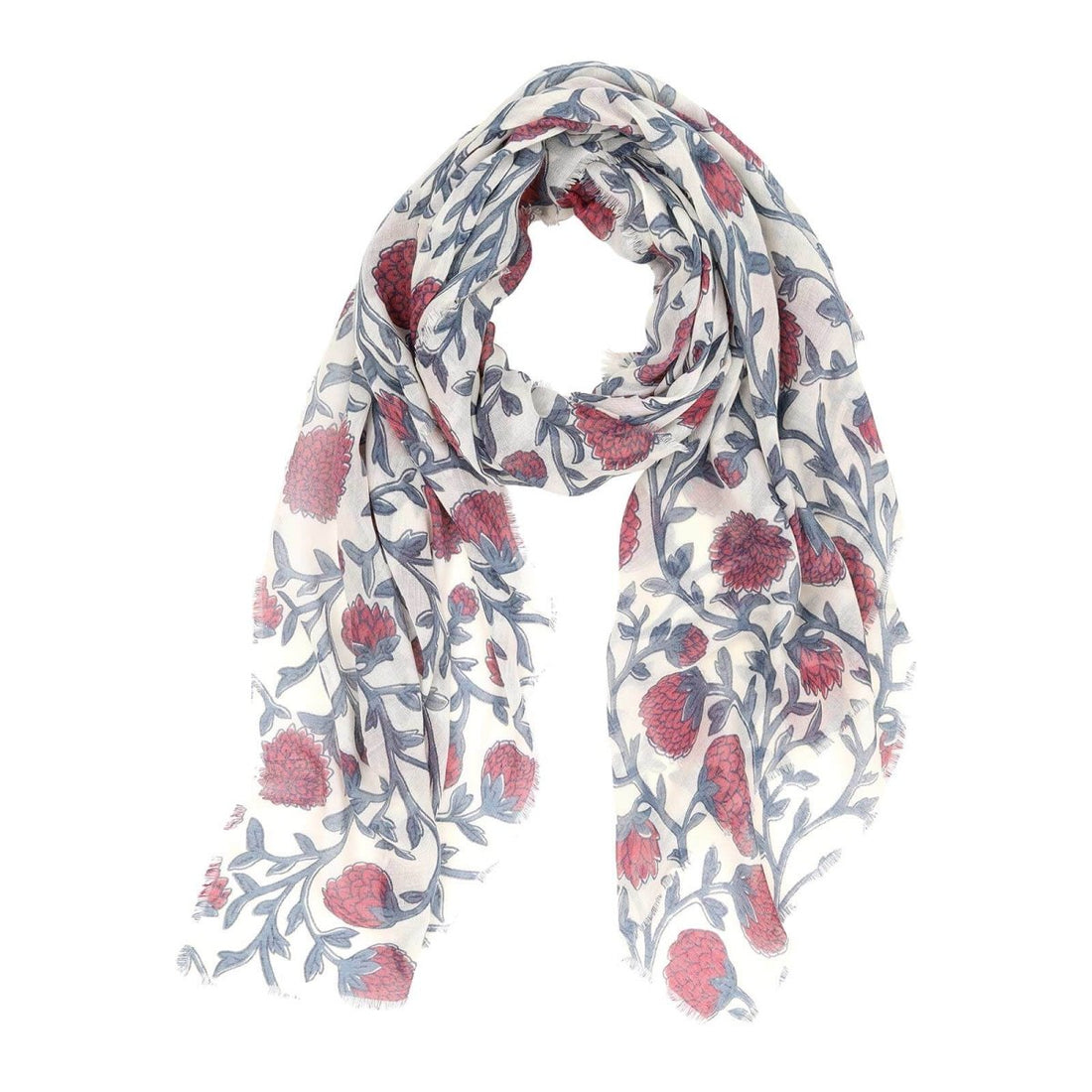 Ainsely Burgundy Featherweight Scarf Scarf - rockflowerpaper