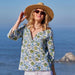 Ainsley Blue Green Cotton Kurta Tunic
