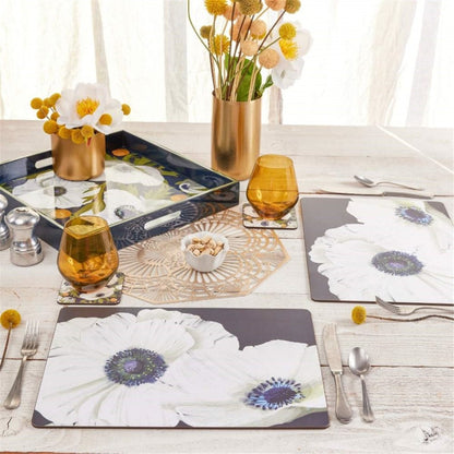 Anemone Poppy Placemat Set 4 Placemat - rockflowerpaper