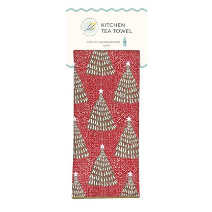 Filigree Tree  Eco Kitchen Tea Towel