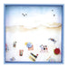 Beach Life Square Lacquer Serving Tray