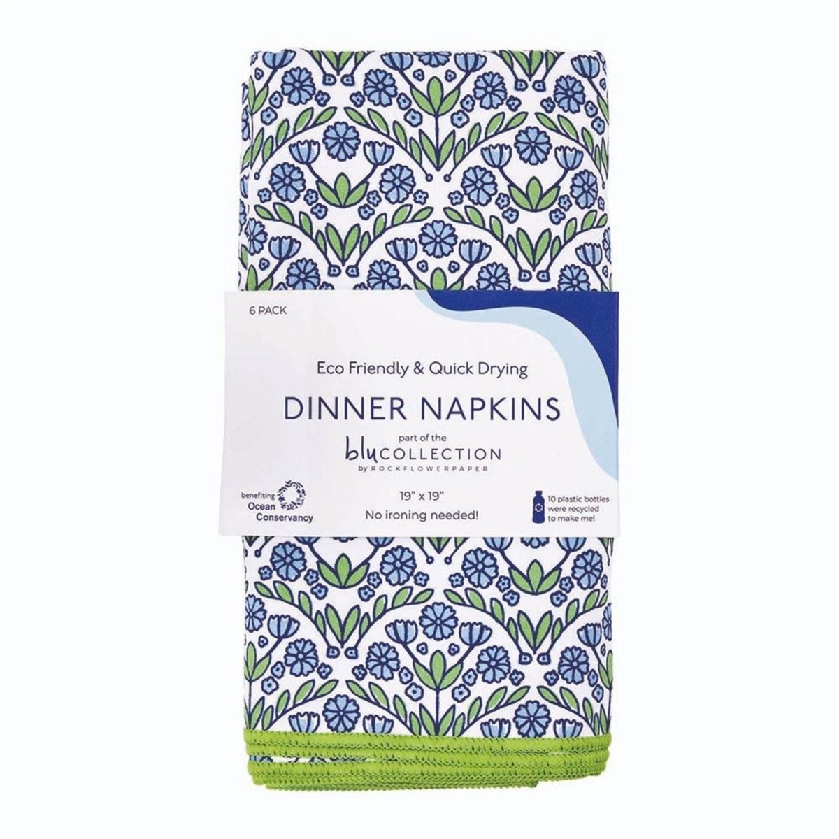 Blaire Blue blu Dinner Napkin Set of 6 Dinner Napkin - rockflowerpaper