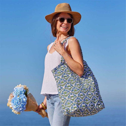 Blaire Blue Bucket Bag Tote - rockflowerpaper