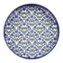 Blaire Blue Round Laquer Serving Tray Tray - rockflowerpaper