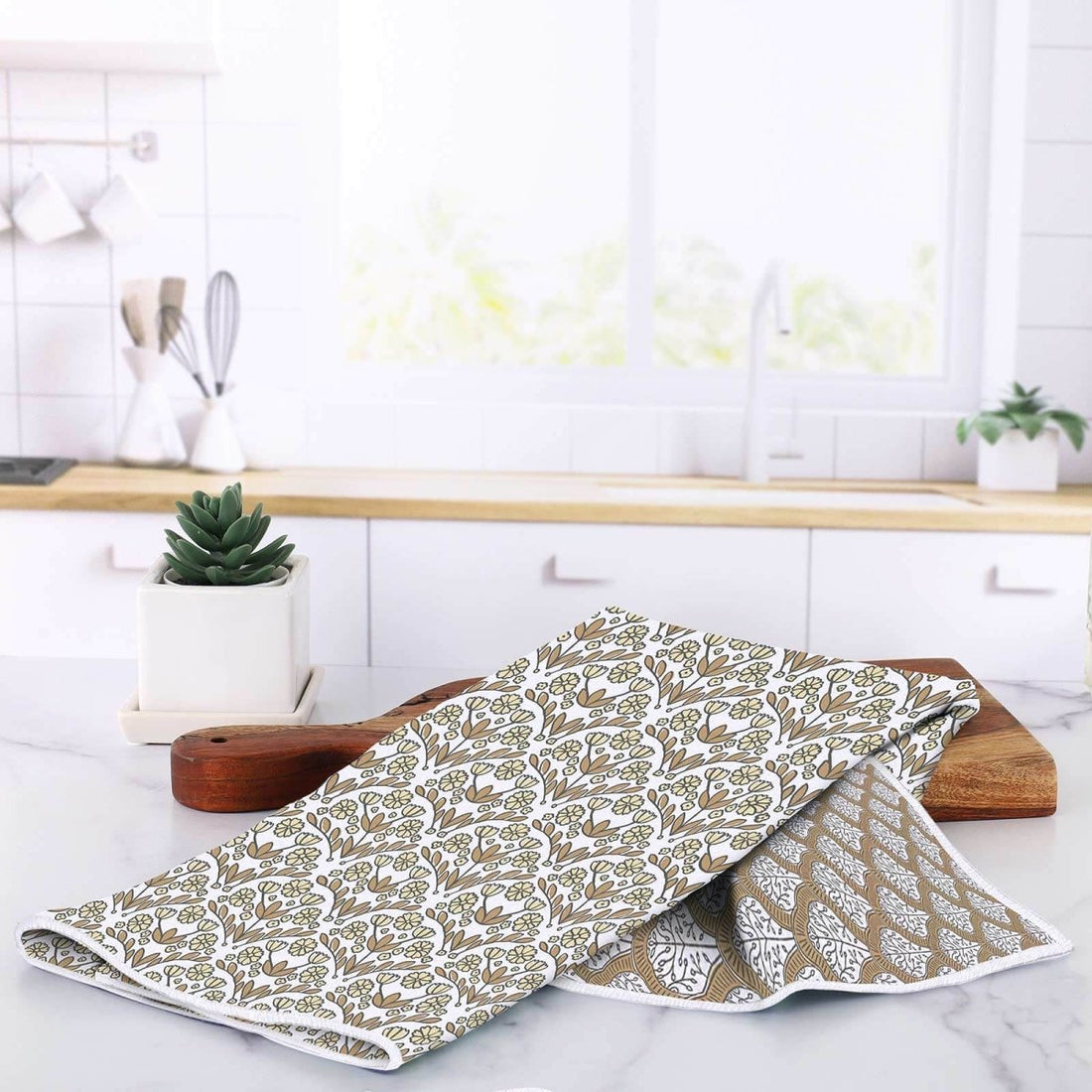 Blaire Tan Eco Kitchen Tea Towel Tea Towel - rockflowerpaper