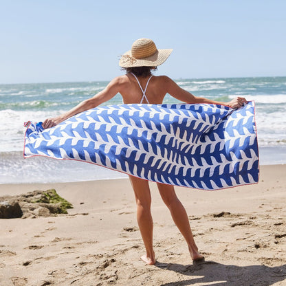 Blue Fin Reversible Eco Beach Towel Beach Towel - rockflowerpaper