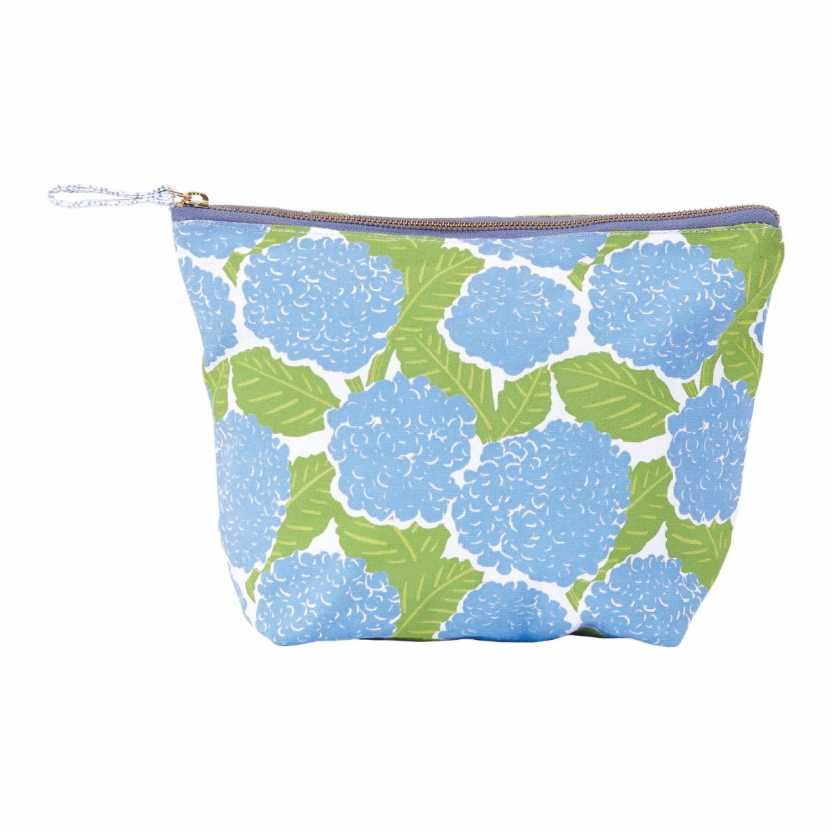 Blue Hydrangea Pouch Large Pouch - rockflowerpaper