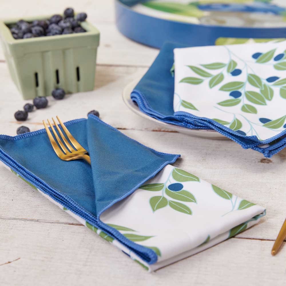 Blueberries blu Dinner Napkin Dinner Napkin - rockflowerpaper