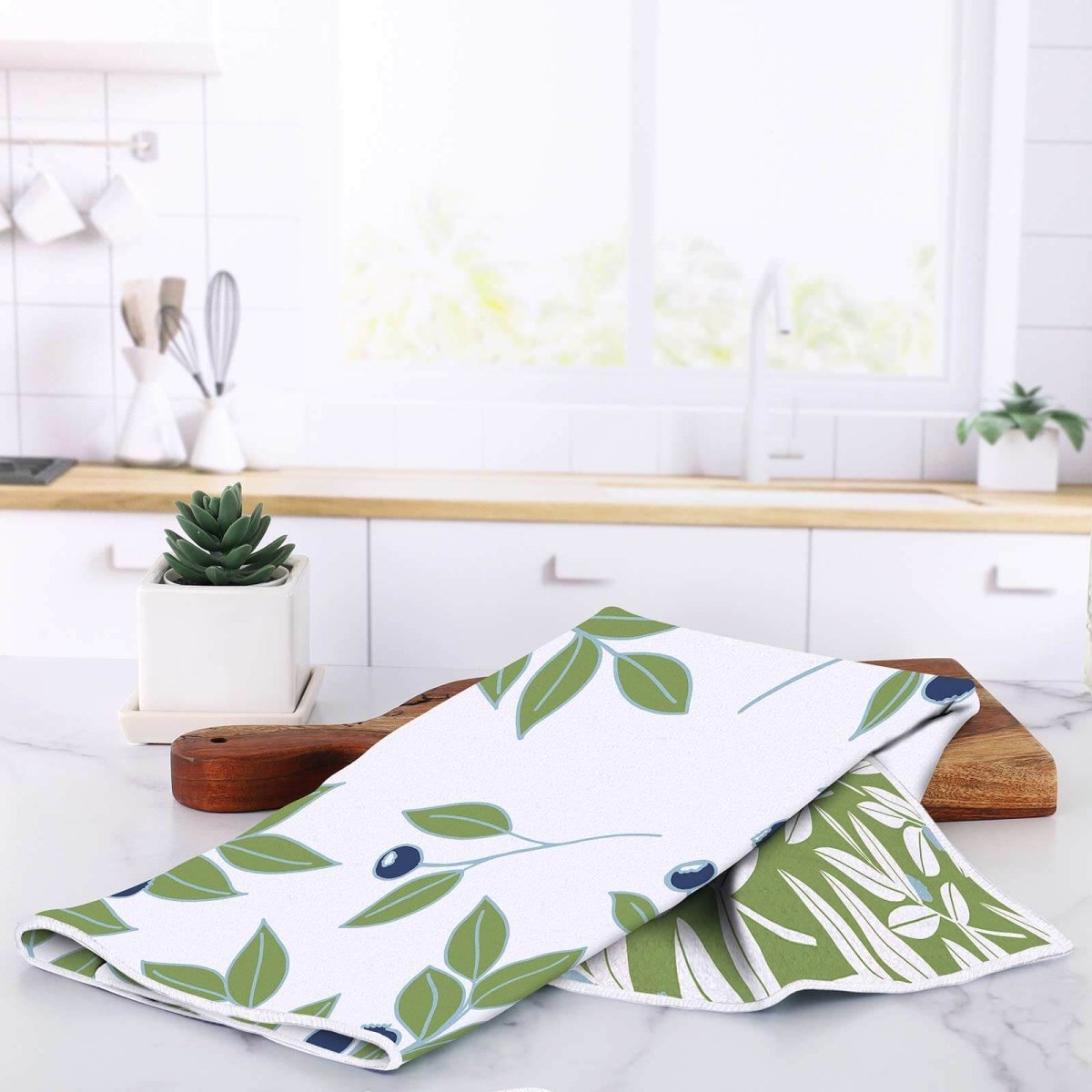 Blueberry Branch Eco Kitchen Tea Towel Tea Towel - rockflowerpaper