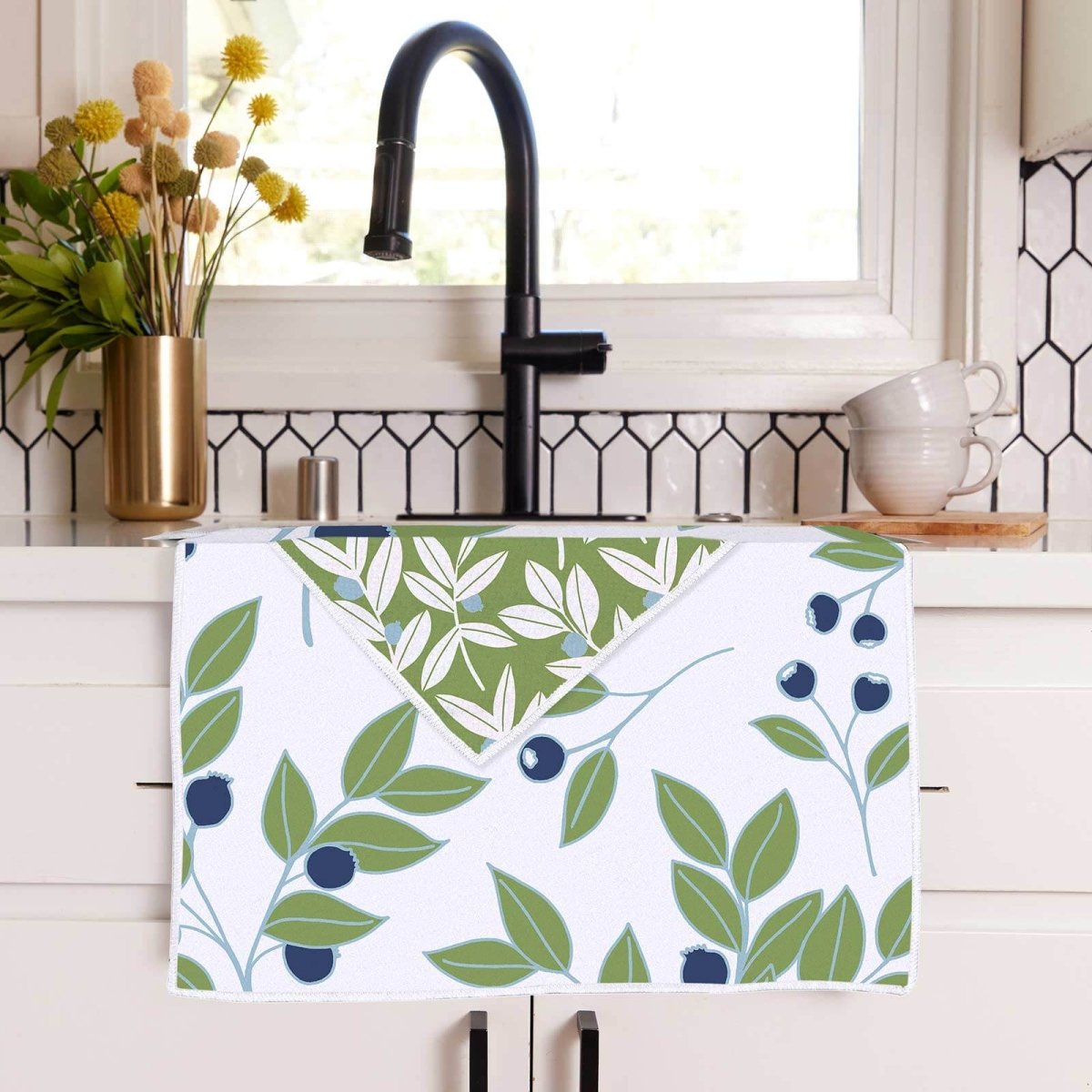 Blueberry Branch Eco Kitchen Tea Towel Tea Towel - rockflowerpaper
