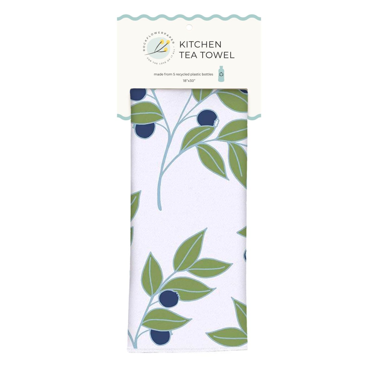 Blueberry Branch Eco Kitchen Tea Towel Tea Towel - rockflowerpaper