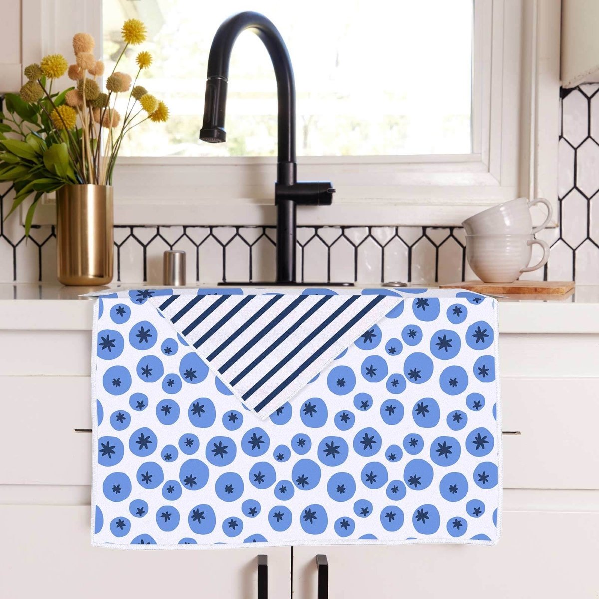 Blueberry Medley Eco Kitchen Tea Towel Tea Towel - rockflowerpaper