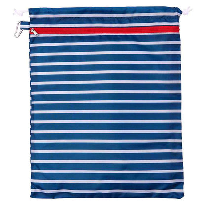 Breton Stripe Splash Proof Travel Sack Travel Sack - rockflowerpaper