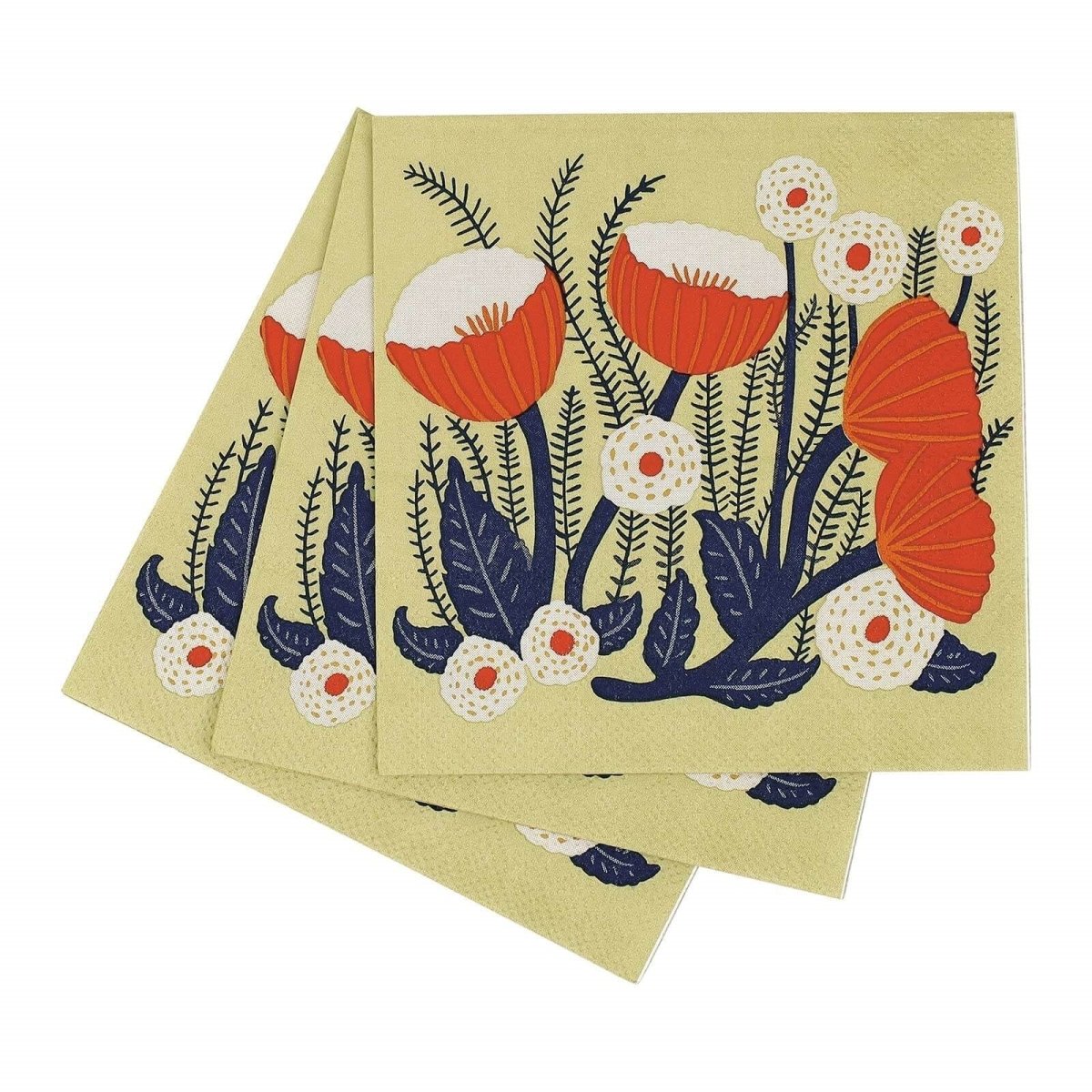 Buttercup Paper Cocktail Napkins (Pack of 25) Paper Cocktail Napkin - rockflowerpaper